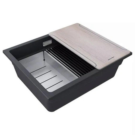 Кухонная мойка PAULMARK LUMI-MULTI SINK LU-MULTI 55-BLM