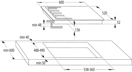 Варочная поверхность GORENJE GTW641EW