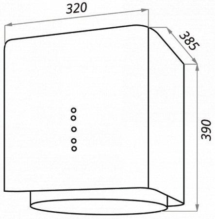 Вытяжка MAUNFELD BOX Flash BLACK 40