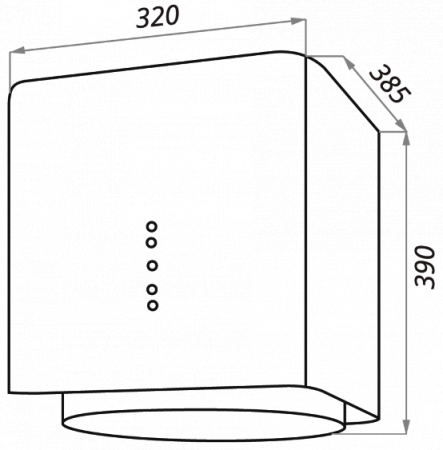 Вытяжка MAUNFELD BOX Flash BLACK 40