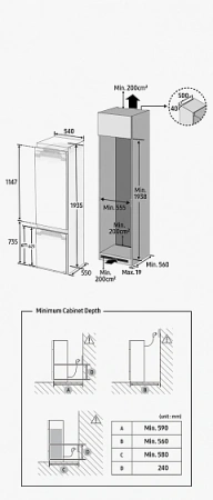 Холодильник SAMSUNG BRB306154WW