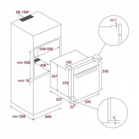 Духовой шкаф TEKA AIRFRY HSB 646 SS