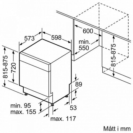 Встраиваемая посудомоечная машина Bosch SMU 46AW01S