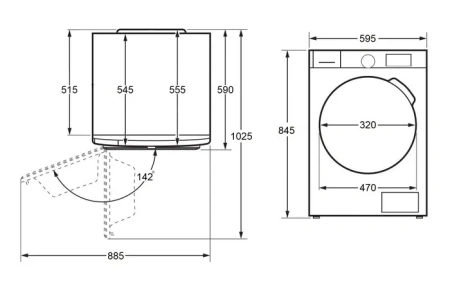 Стиральная машина MAUNFELD MFWM128SL400 ST INVERTER