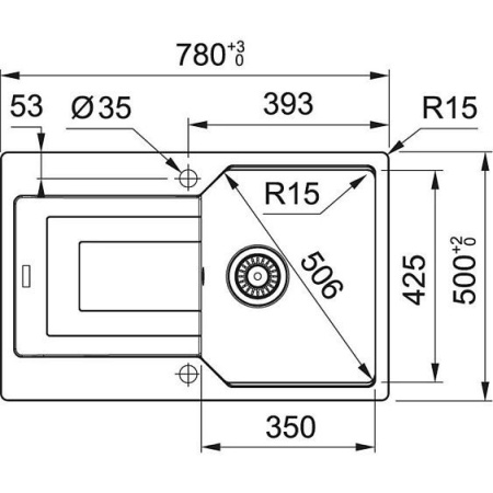 Кухонная мойка FRANKE UBG 611-78 оникс (114.0612.295)