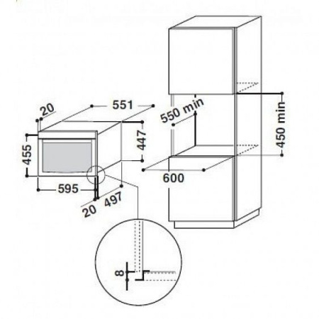 Микроволновая печь WHIRLPOOL AMW507/IX