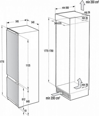 Холодильник GORENJE nrki 5181 cw