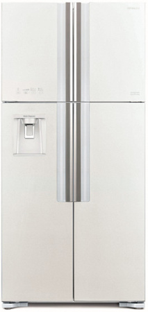 Холодильник HITACHI R-W 662 PU7X GPW белое стекло