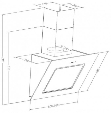Вытяжка LEX LUNA 600 BLACK