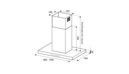 Вытяжка BERTAZZONI KTI120P1AXT