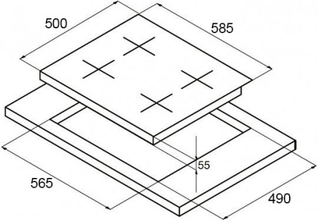 Газовая поверхность KORTING HG 645 CTX