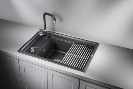 Кухонная мойка GRANULA KS-7305 шварц