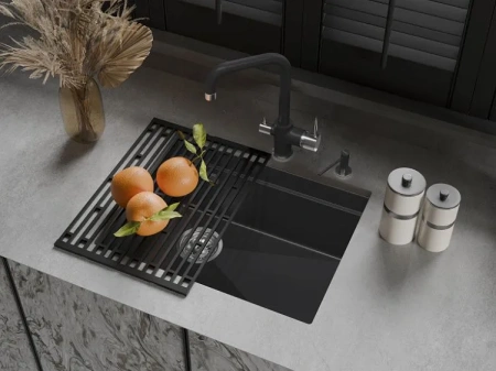 Кухонная мойка RIVELATO LINO 554-L antracite