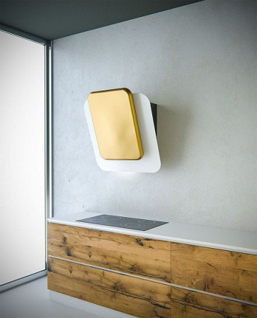 Вытяжка SIRIUS SLTC103 SQUARES white/gold