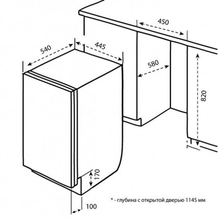 Посудомоечная машина KORTING kdi 4555