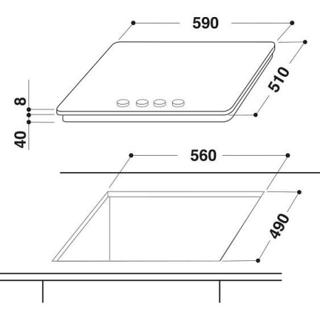 Газовая поверхность WHIRLPOOL GOR 6414/NB