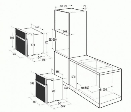 Духовой шкаф GORENJE bo 73 ora-w