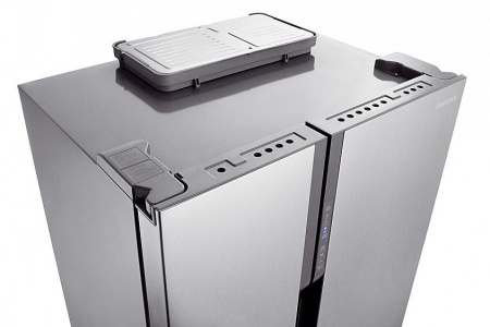 Холодильник side by side SAMSUNG rs-552 nruasl серебристый