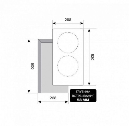 Варочная панель LEX EVI F 320 BL