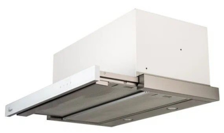 Вытяжка AKPO WK-7 Light touch glass twin II 60 белое стекло/нержавейка