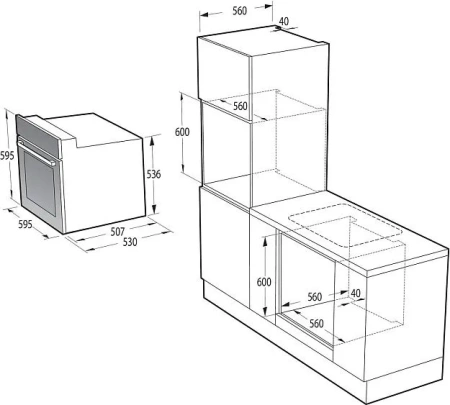 Духовой шкаф GORENJE BO6737E02NBG