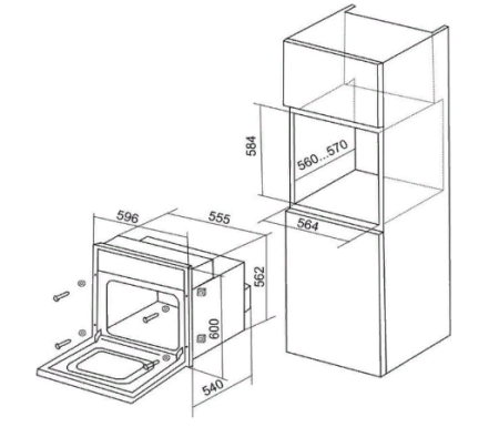Электрический духовой шкаф DELUXE 6006.03 эшв- 009