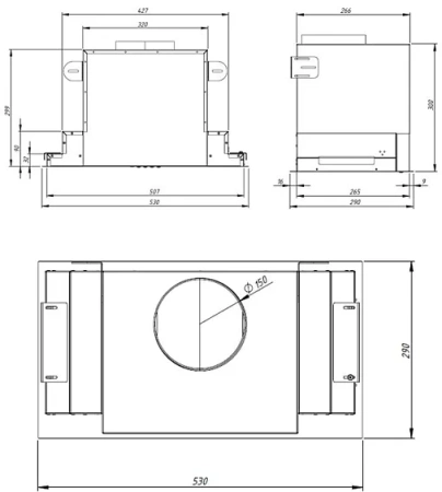 Вытяжка AKPO Neva Glass Eco 60 WK-4 черное стекло/нержавеющая сталь