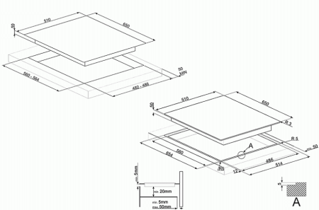 Варочная панель SMEG PV364LCN
