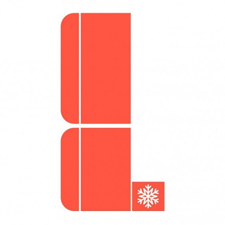 Установка встраиваемого холодильника со смещенным компрессором КР