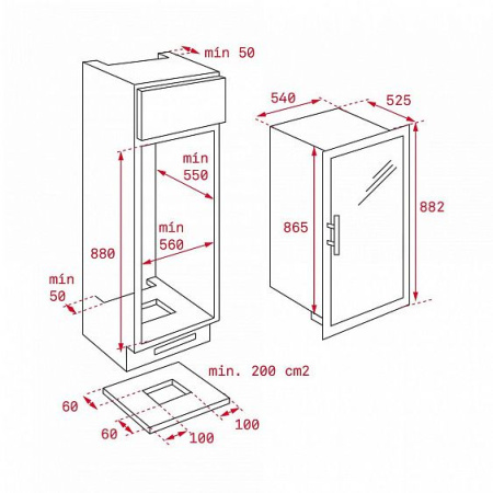 Винный шкаф TEKA RVI35