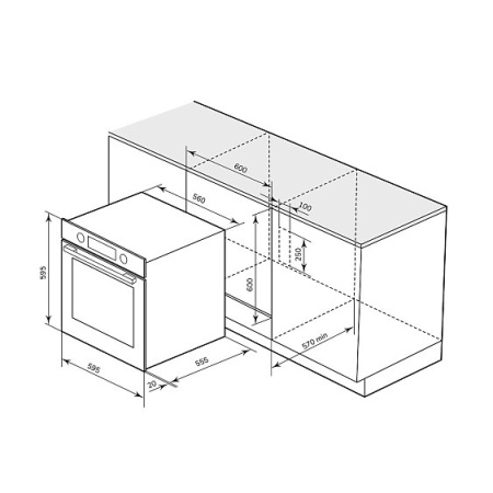 Духовой шкаф MILLEN MEO 603 WH