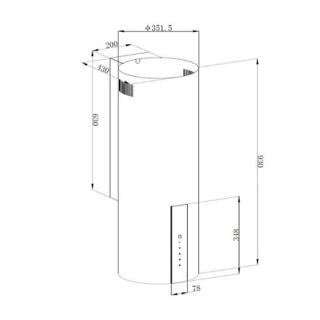 Вытяжка KORTING KHC 35969 DW Cylinder