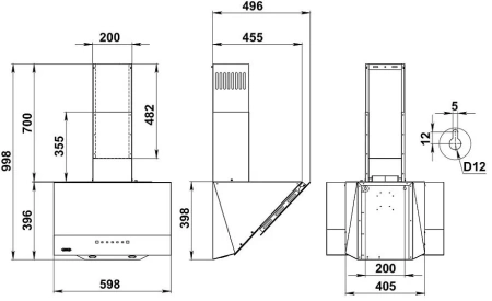 Вытяжка KANZLER D 521 B