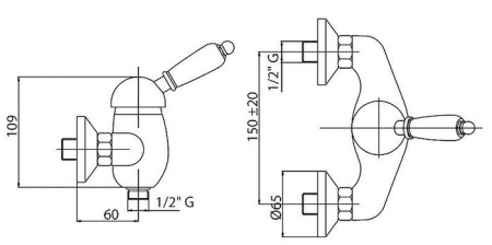 Смеситель CEZARES Elite-DM-01-Bi