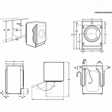 Стиральная машина AEG L8FBE48SRI
