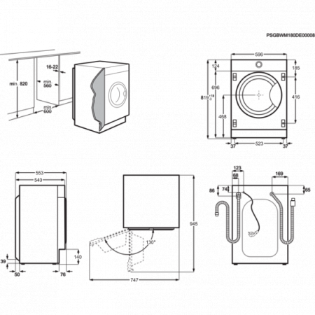 Стиральная машина AEG L8FBE48SRI