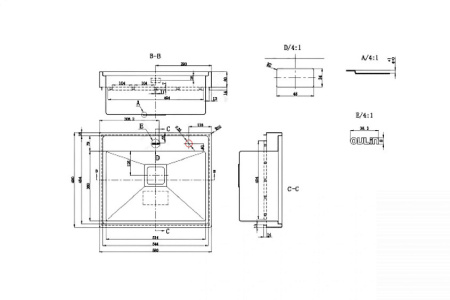 Кухонная мойка OULIN OL-G6101