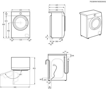 Стиральная машина ELECTROLUX EW6SN426WI