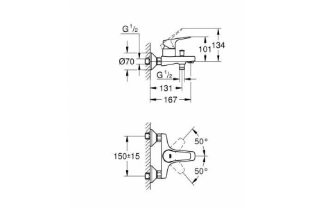 Смеситель GROHE BauFlow 23756000