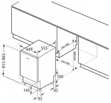 Посудомоечная машина FLAVIA BI 45 ALTA P5