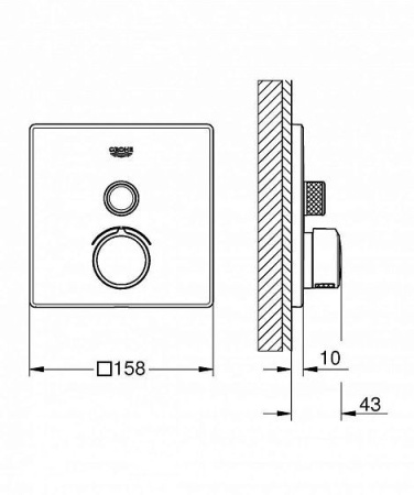 Смеситель GROHE Grohtherm SmartControl 29147000