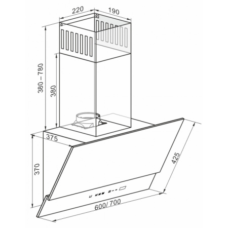 Вытяжка MIELE DA489-4 сталь