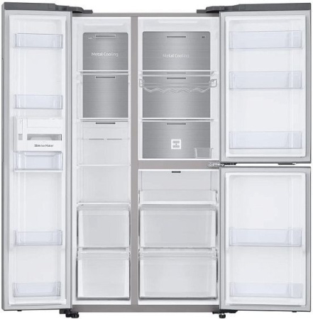 Холодильник Samsung RS63R5591SL нержавеющая сталь