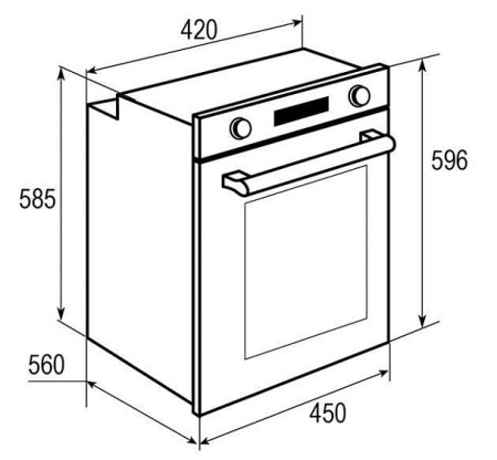 Духовой шкаф ZIGMUND SHTAIN EN 242.622 W