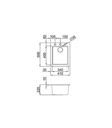 Мойка OMOIKIRI  bosen 41-bl tetogranit/черный 4993141