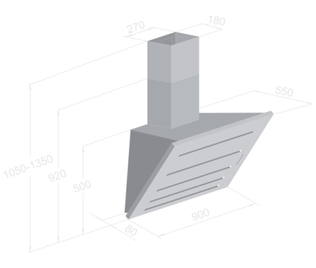 Вытяжка BELTRATTO cph 90i