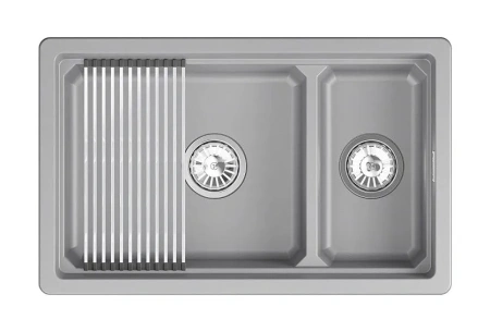 Кухонная мойка GRANULA KS-7304iU алюминиум