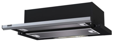 Вытяжка KRONA KAMILLA slim 600 black/inox (1 мотор)