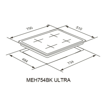 Варочная поверхность MEFERI MEH754BK ULTRA