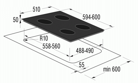 Поверхность GORENJE ecs 620 bc